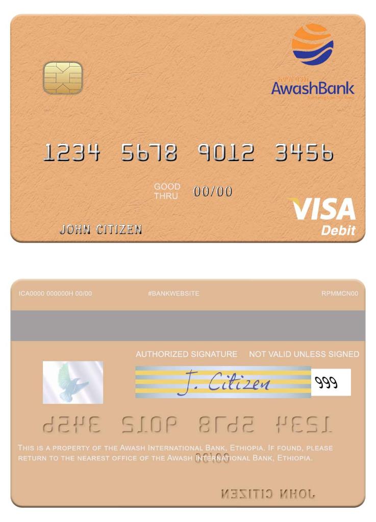 Ethiopia Awash International Bank visa debit card